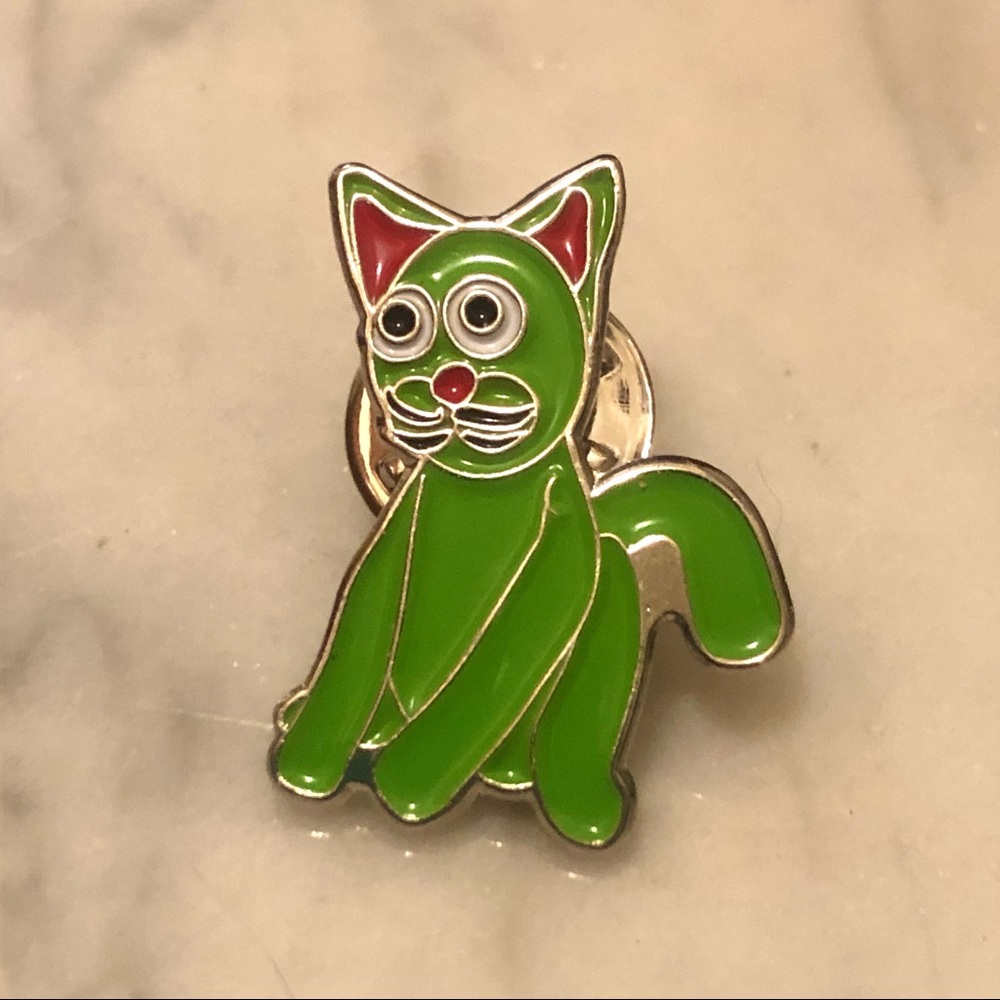 Green Cat Pin!